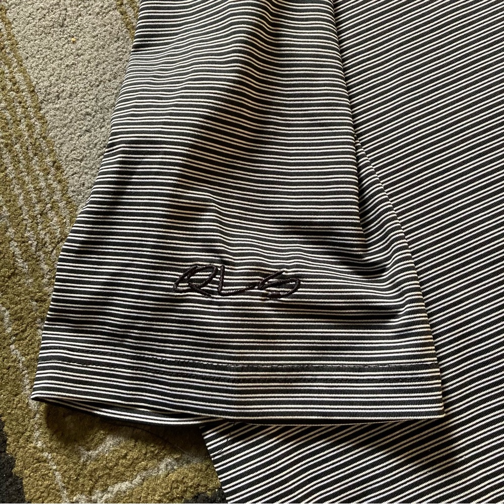 Bobby Jones X-H20 Black White Stripped Golf Polo Shirt Short Sleeve Men's XL - Picture 4 of 8